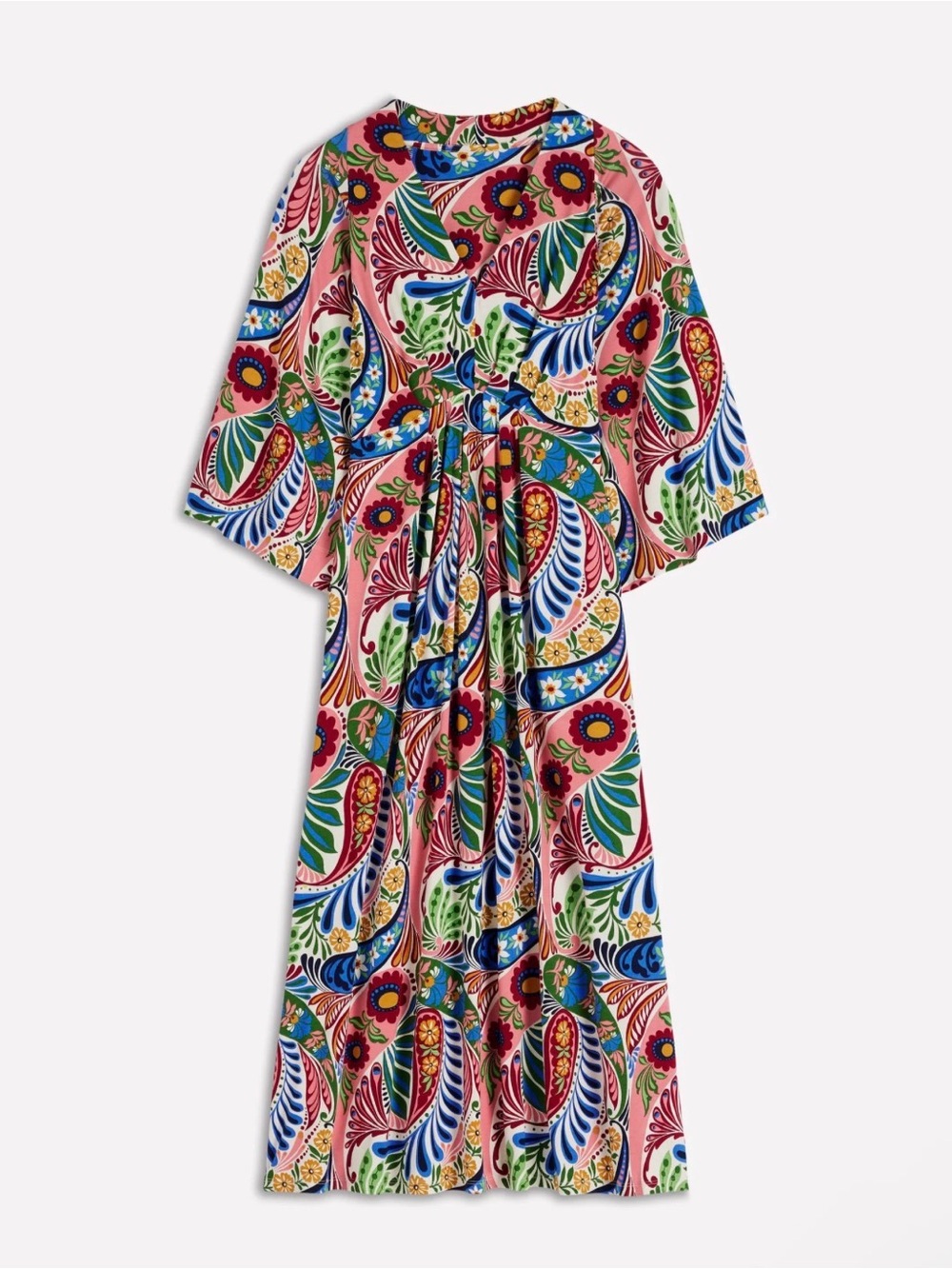 BODEN Nell Kimono Midi Jersey Dress 12p